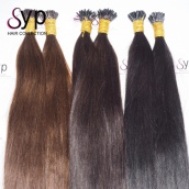 Pre Bonded Keratin i tip Straight Best Real Virgin Remy Human Hair Extensions 0.5g/Strand 100 Strands/Pack