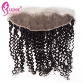13x4 Ear To Ear Lace Frontal Closure Bleached Knots Curly Virgin Human Hair Weave Cheap Wholesale Price