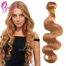 #27 Blonde Body Wave Color Hair Weave Bundles 100 Remy Human Hair