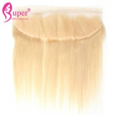 613 Blonde Ear To Ear Lace Frontal Closure 13x4 Best Straight Human Hair With Baby Hair