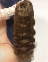 light brown human hair lace wig